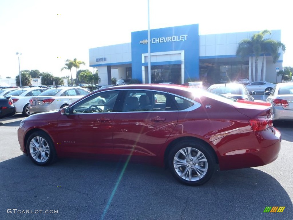2014 Impala LT - Crystal Red Tintcoat / Jet Black/Brownstone photo #3