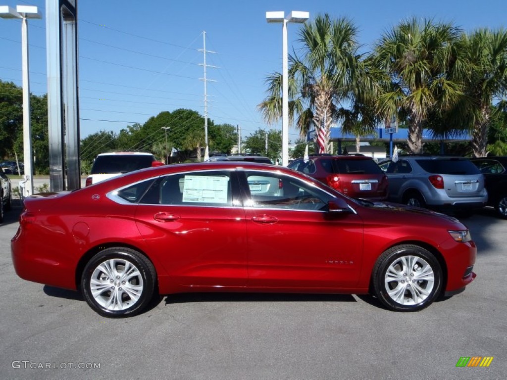 2014 Impala LT - Crystal Red Tintcoat / Jet Black/Brownstone photo #6