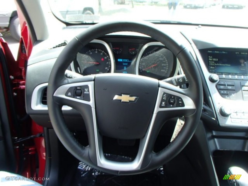 2013 Chevrolet Equinox LT AWD Jet Black Steering Wheel Photo #80979561