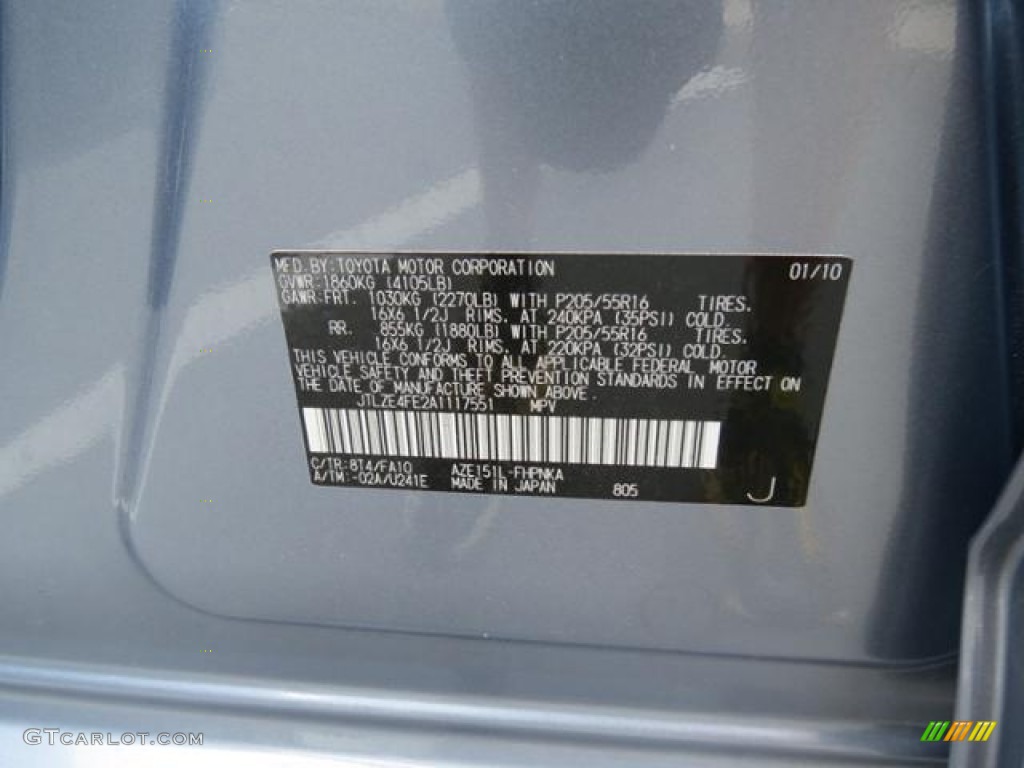 2010 xB Color Code 8T4 for Stingray Metallic Photo #80979697