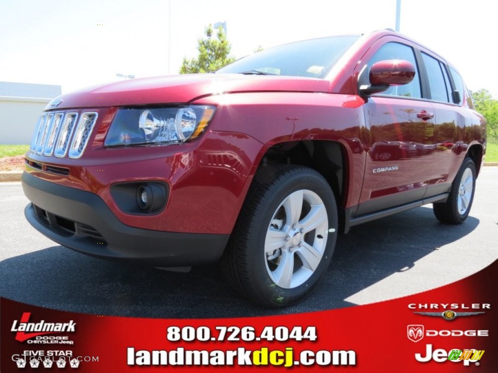 Deep Cherry Red Crystal Pearl Jeep Compass