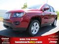 2014 Deep Cherry Red Crystal Pearl Jeep Compass Latitude  photo #1