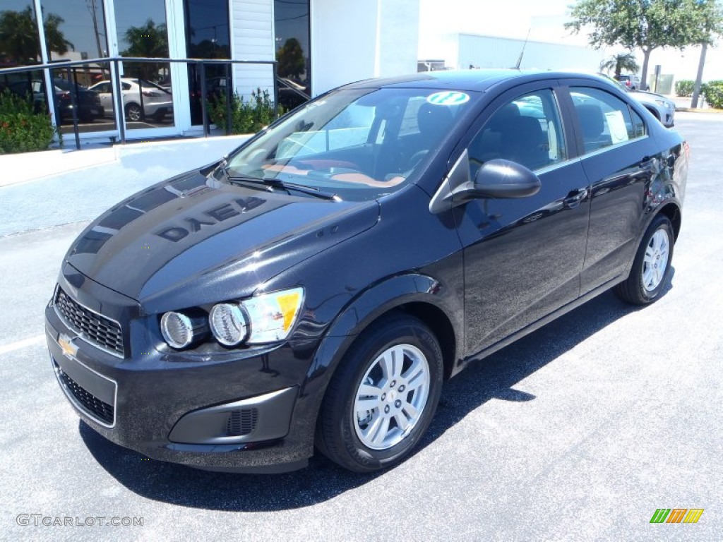 2013 Sonic LT Sedan - Black Granite Metallic / Jet Black/Brick photo #1