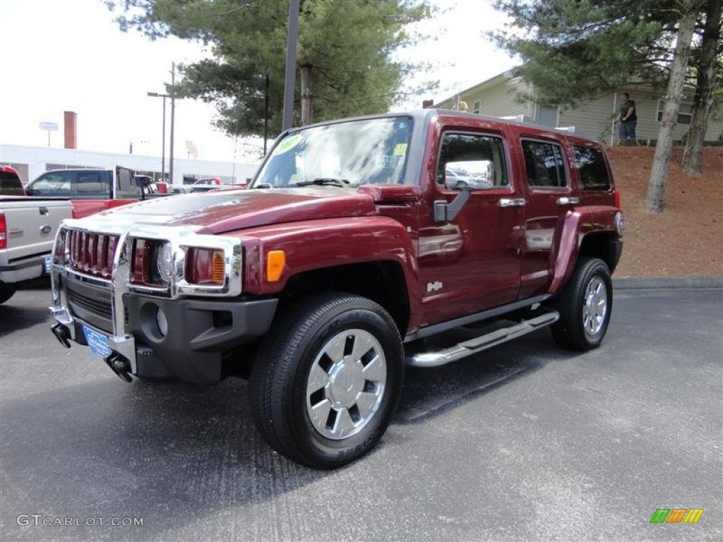 Sonoma Red Metallic 2007 Hummer H3 Standard H3 Model Exterior Photo #80979956