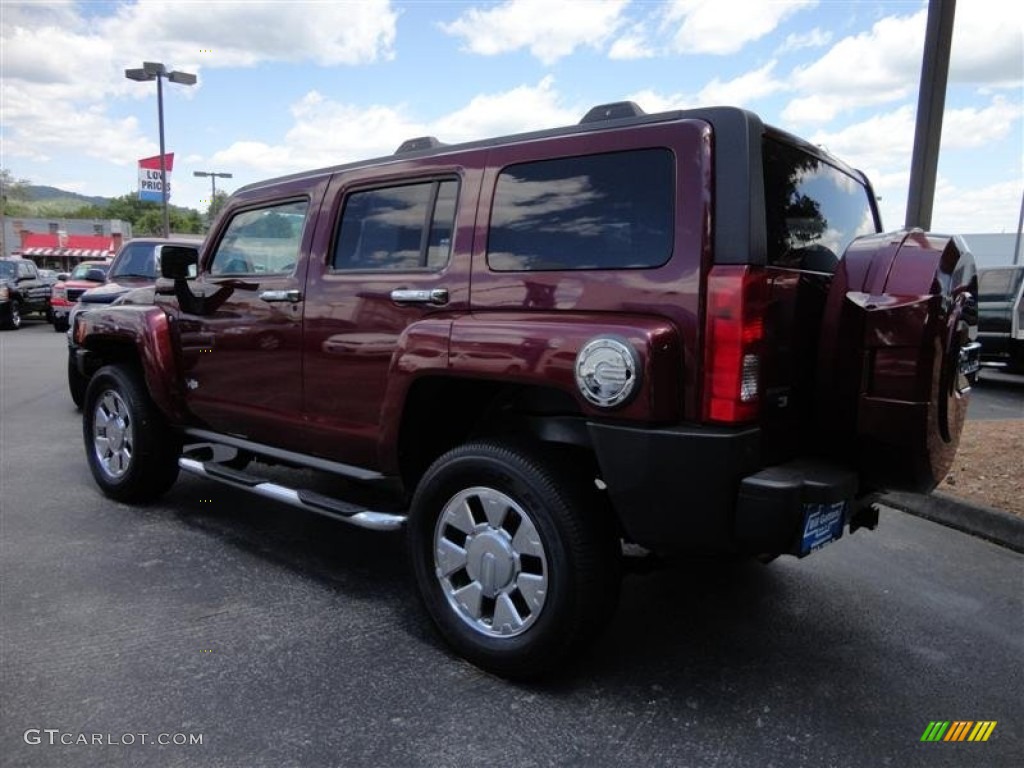 2007 H3  - Sonoma Red Metallic / Light Cashmere/Ebony photo #5