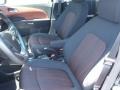 Jet Black/Brick 2013 Chevrolet Sonic LT Sedan Interior Color