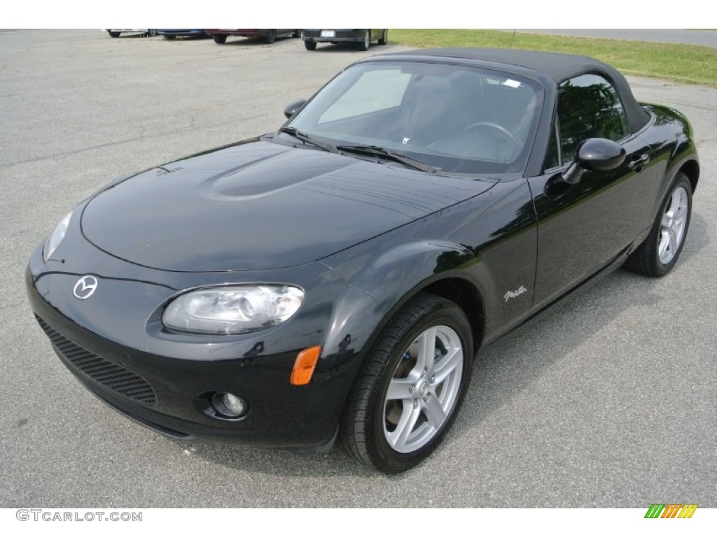 2008 MX-5 Miata Touring Roadster - Brilliant Black / Black photo #1