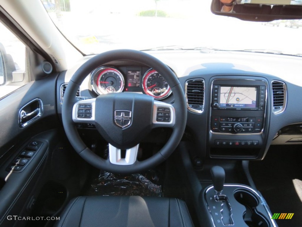 2013 Dodge Durango Citadel Black Dashboard Photo #80980826