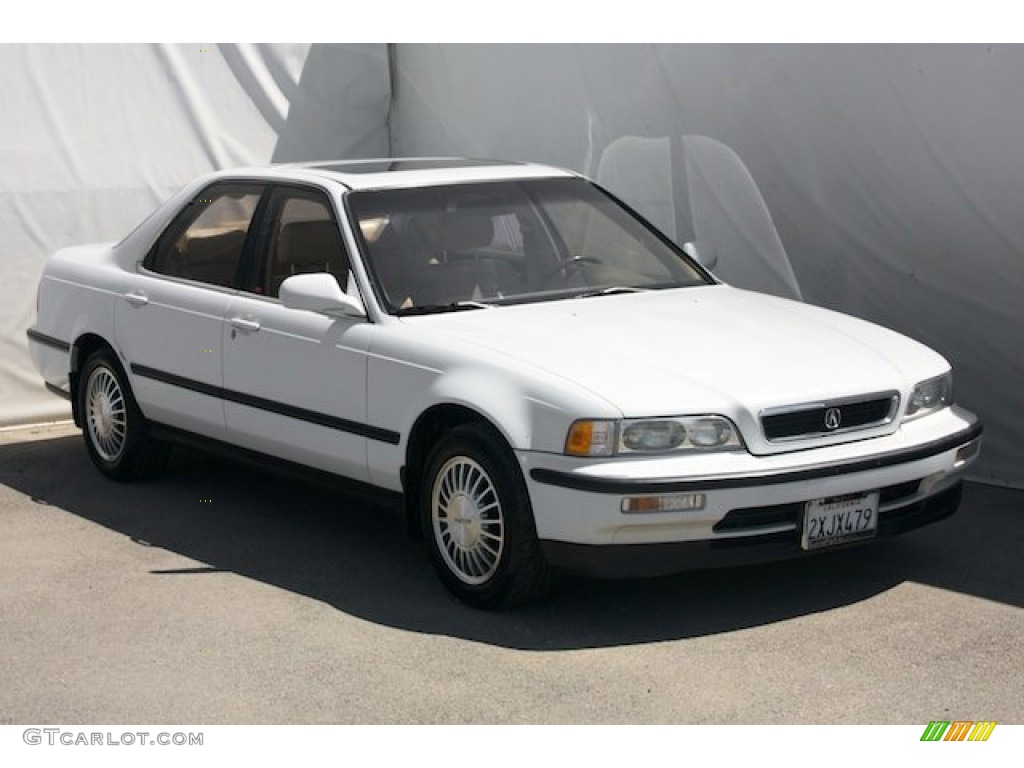 Frost White 1991 Acura Legend L Sedan Exterior Photo #80981024