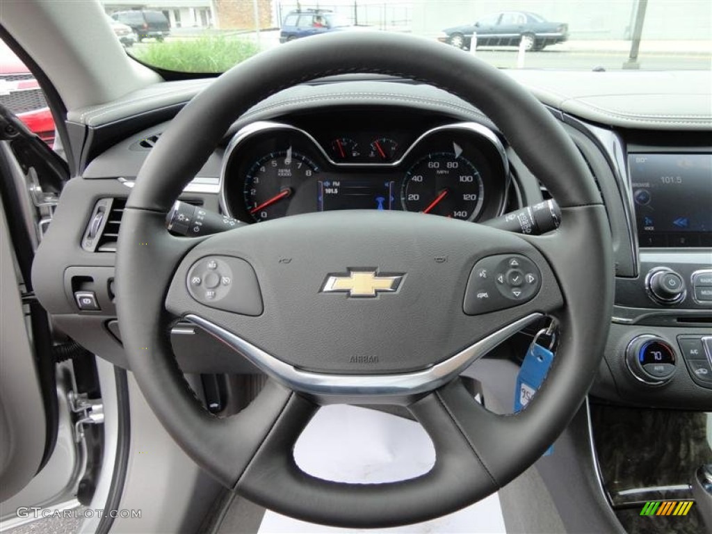 2014 Chevrolet Impala LT Jet Black/Dark Titanium Steering Wheel Photo #80981966