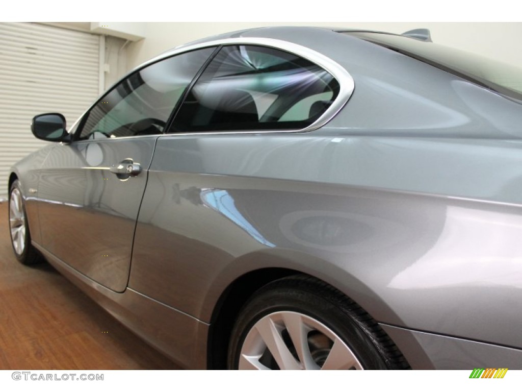 2011 3 Series 328i Coupe - Space Gray Metallic / Black photo #11