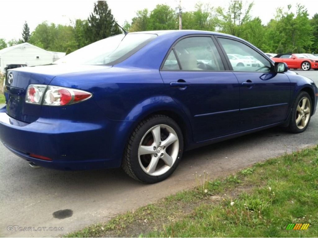 2006 MAZDA6 i Sedan - Lapis Blue Metallic / Beige photo #5