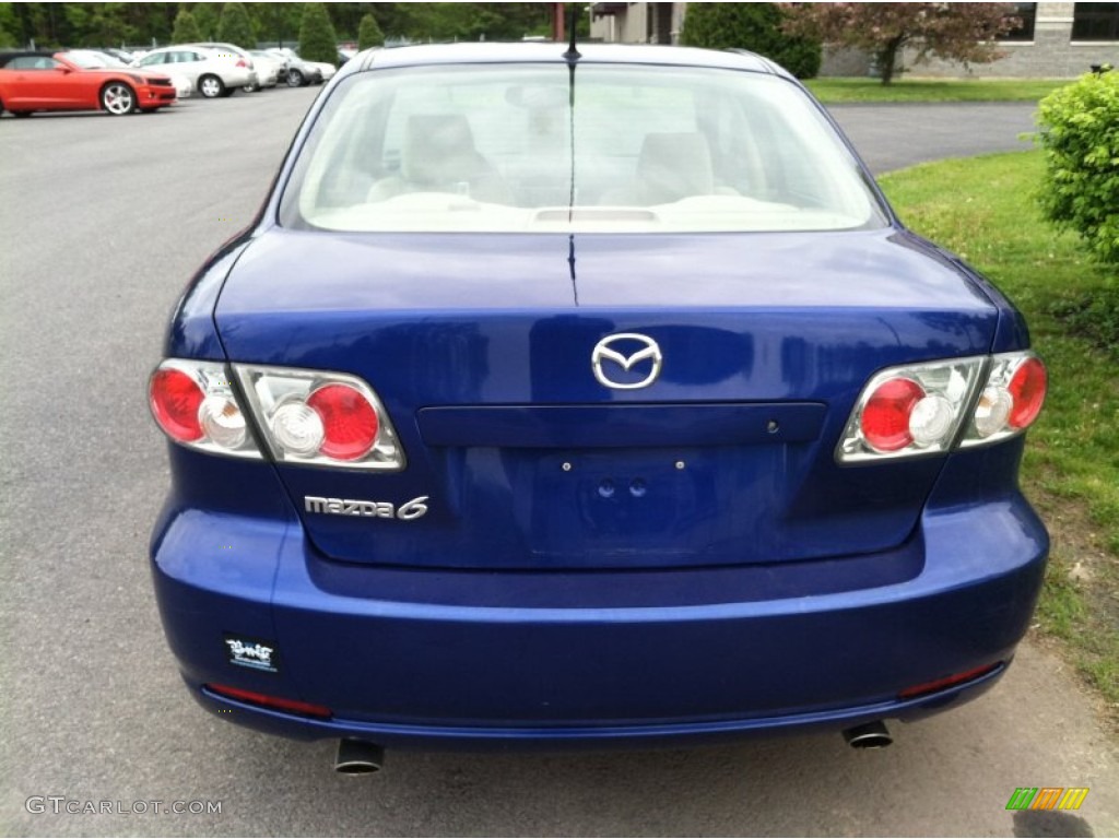 2006 MAZDA6 i Sedan - Lapis Blue Metallic / Beige photo #6