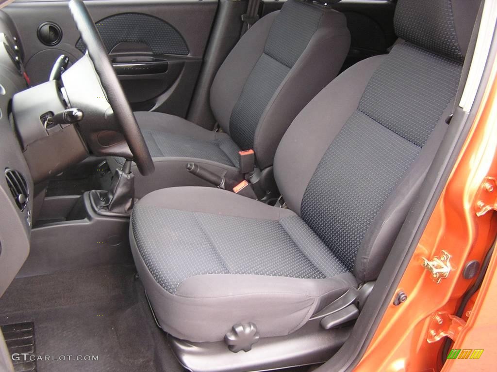 2006 Aveo LS Hatchback - Spicy Orange / Charcoal photo #6