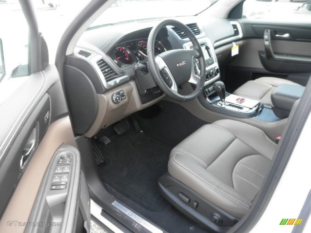 Dark Cashmere Interior 2013 GMC Acadia SLT AWD Photo #80984534