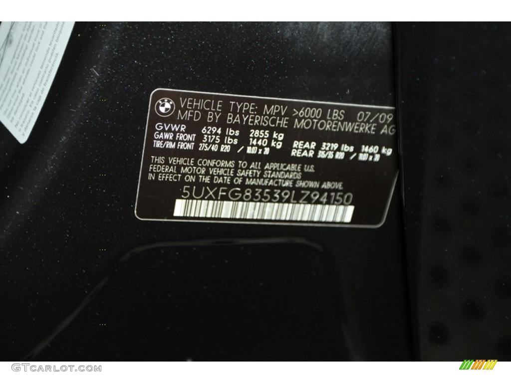 2009 X6 xDrive50i - Black Sapphire Metallic / Black Nevada Leather photo #58