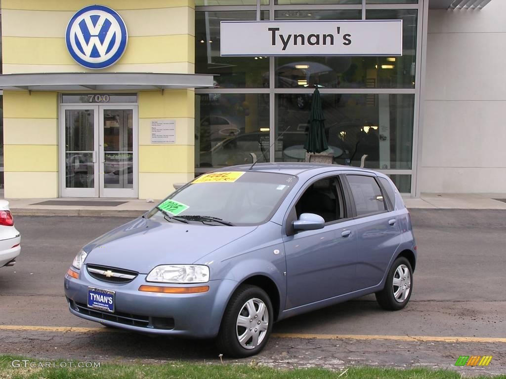 2007 Aveo 5 Hatchback - Icelandic Blue / Charcoal Black photo #1