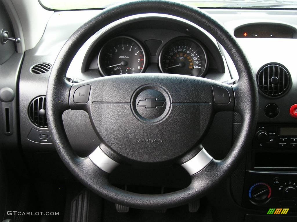 2007 Aveo 5 Hatchback - Icelandic Blue / Charcoal Black photo #9