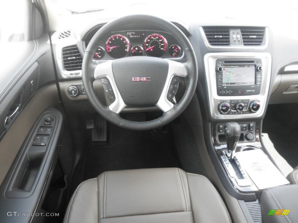 2013 Acadia SLT AWD - White Diamond Tricoat / Dark Cashmere photo #20