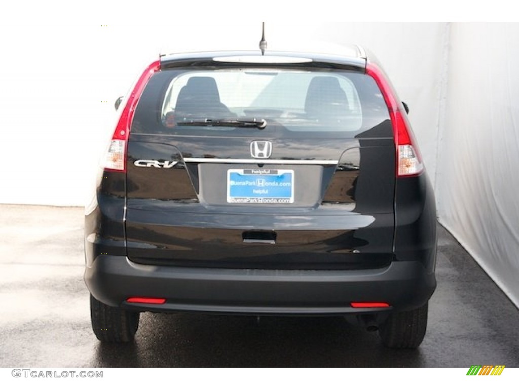 2013 CR-V LX - Crystal Black Pearl / Black photo #6