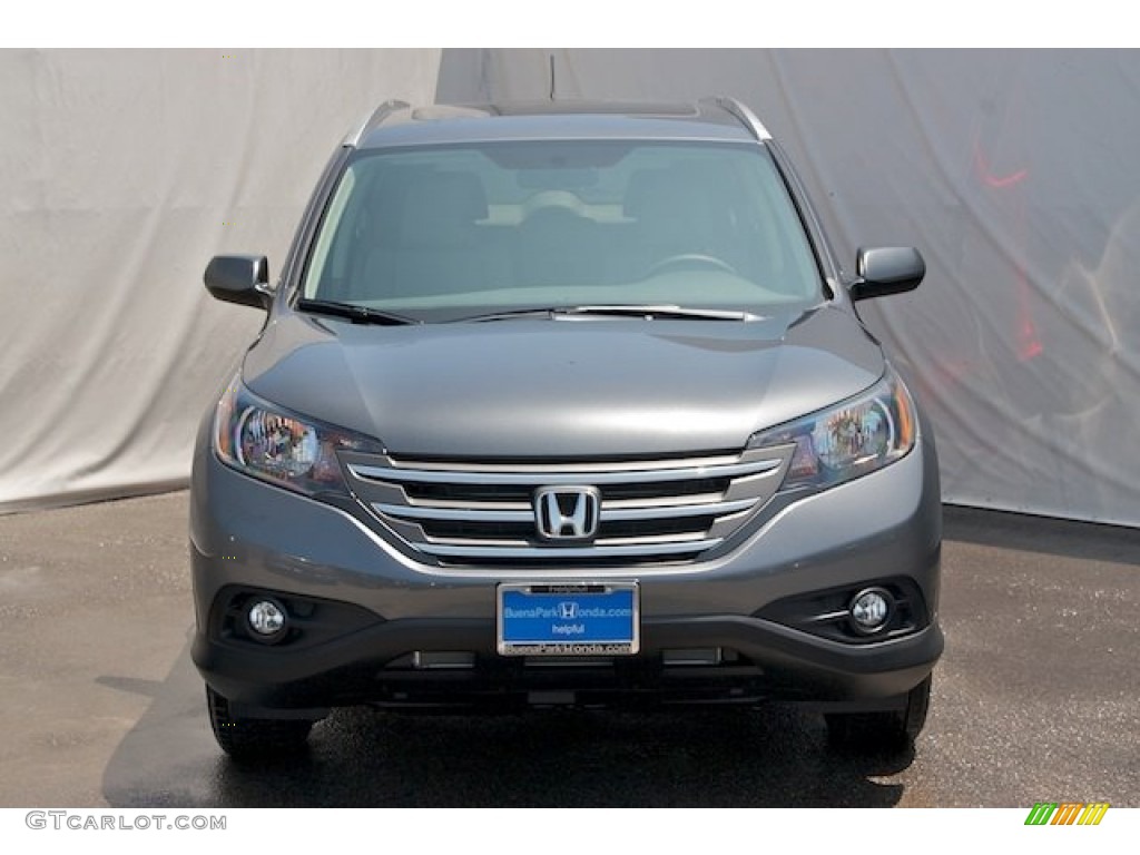 2013 CR-V EX-L AWD - Polished Metal Metallic / Gray photo #2