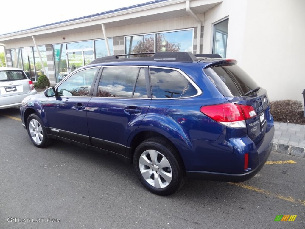 2010 Outback 2.5i Premium Wagon - Azurite Blue Pearl / Warm Ivory photo #4