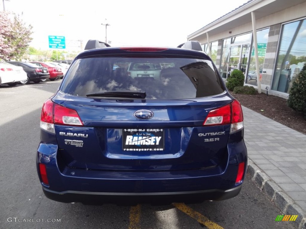 2010 Outback 2.5i Premium Wagon - Azurite Blue Pearl / Warm Ivory photo #5