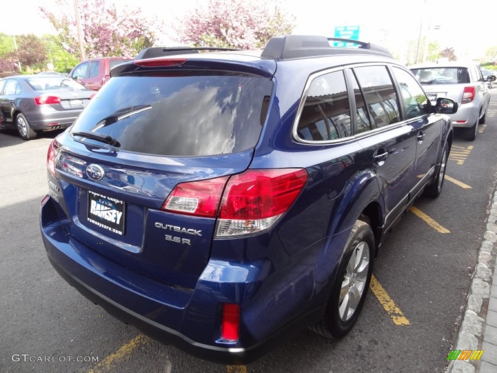 2010 Outback 2.5i Premium Wagon - Azurite Blue Pearl / Warm Ivory photo #6