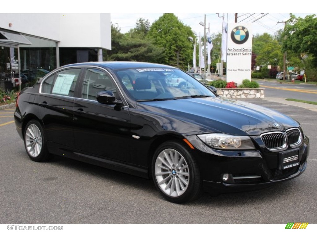 2011 3 Series 335i xDrive Sedan - Jet Black / Black photo #2