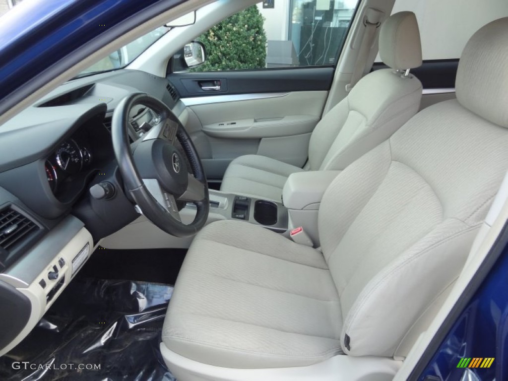 2010 Outback 2.5i Premium Wagon - Azurite Blue Pearl / Warm Ivory photo #12