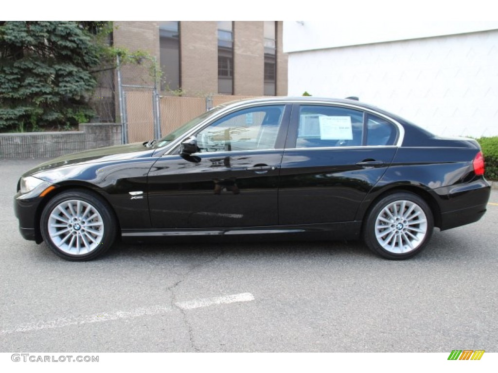 2011 3 Series 335i xDrive Sedan - Jet Black / Black photo #7