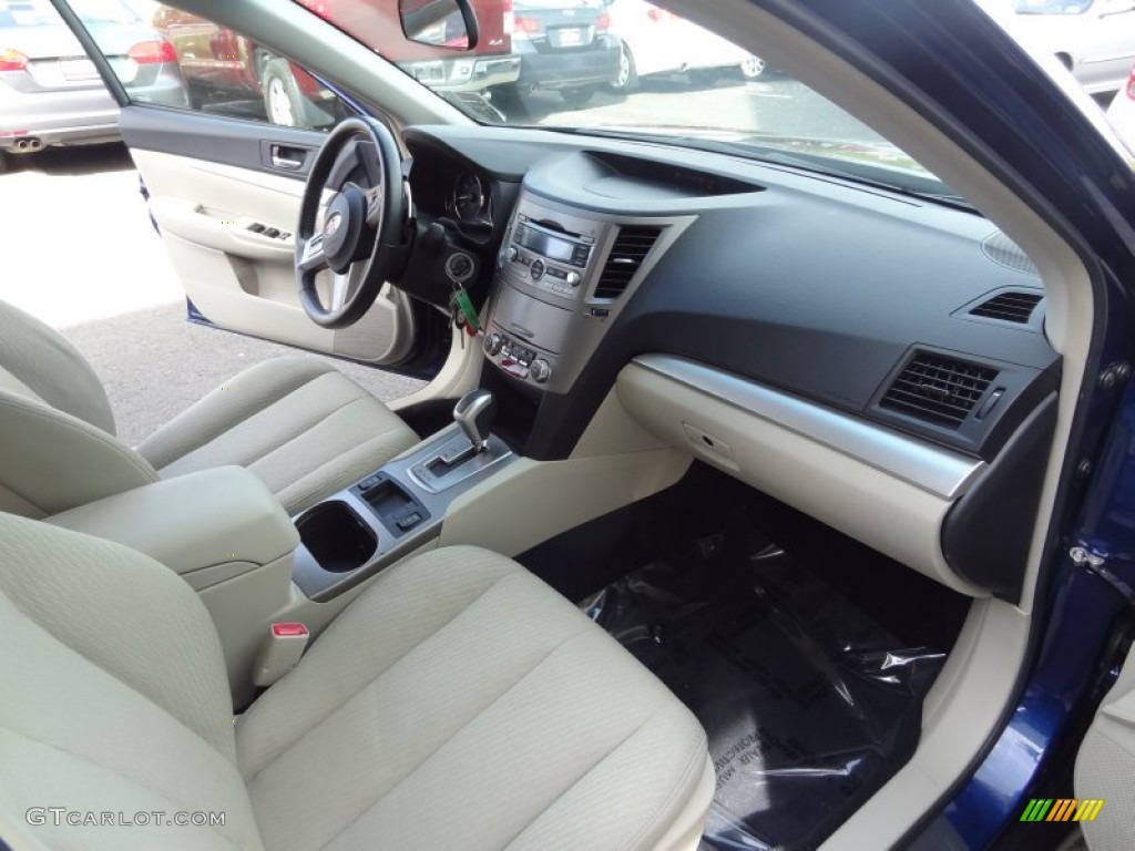 2010 Subaru Outback 2.5i Premium Wagon Warm Ivory Dashboard Photo #80987588