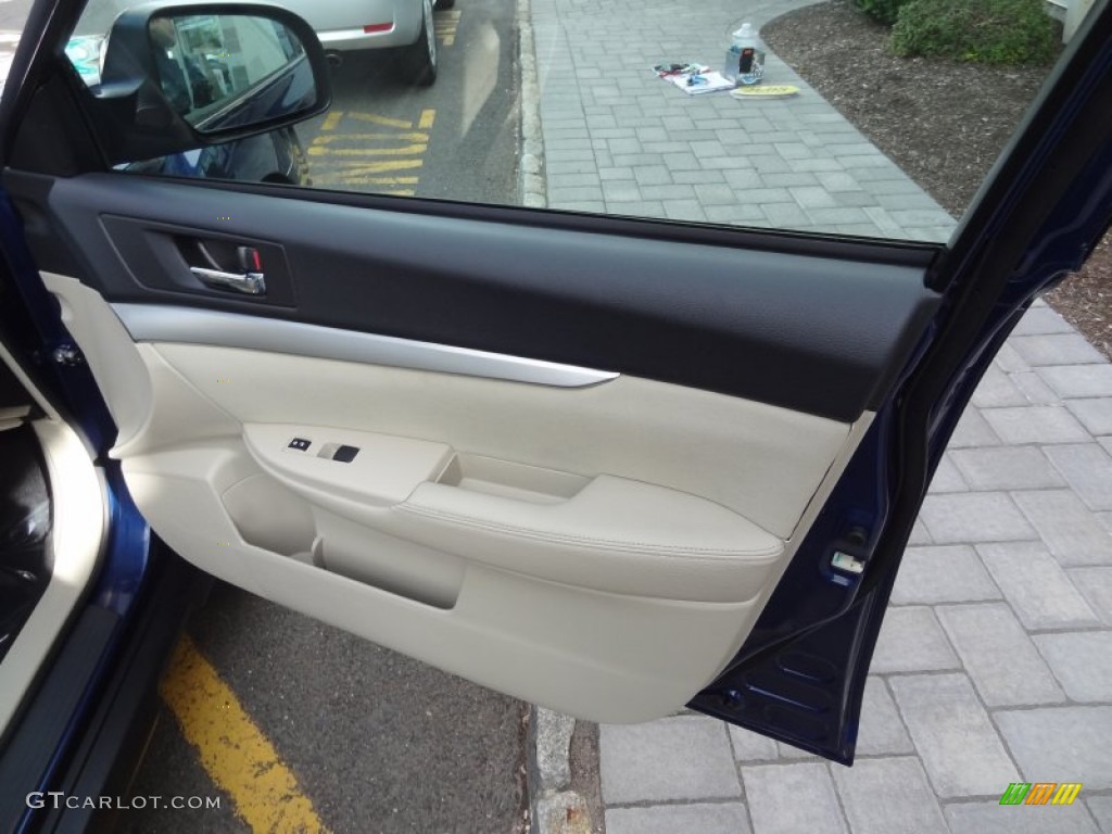 2010 Outback 2.5i Premium Wagon - Azurite Blue Pearl / Warm Ivory photo #26