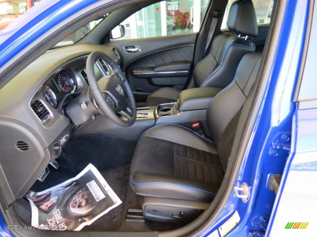 Daytona Edition Black/Blue Interior 2013 Dodge Charger R/T Daytona Photo #80987733