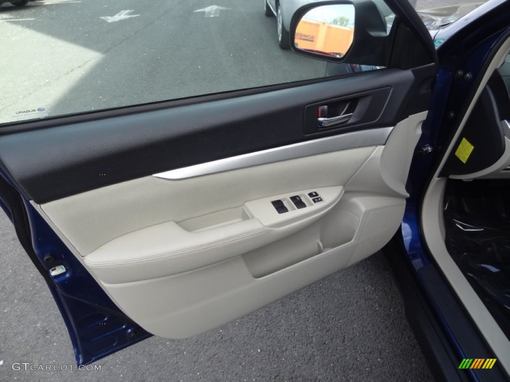 2010 Outback 2.5i Premium Wagon - Azurite Blue Pearl / Warm Ivory photo #27