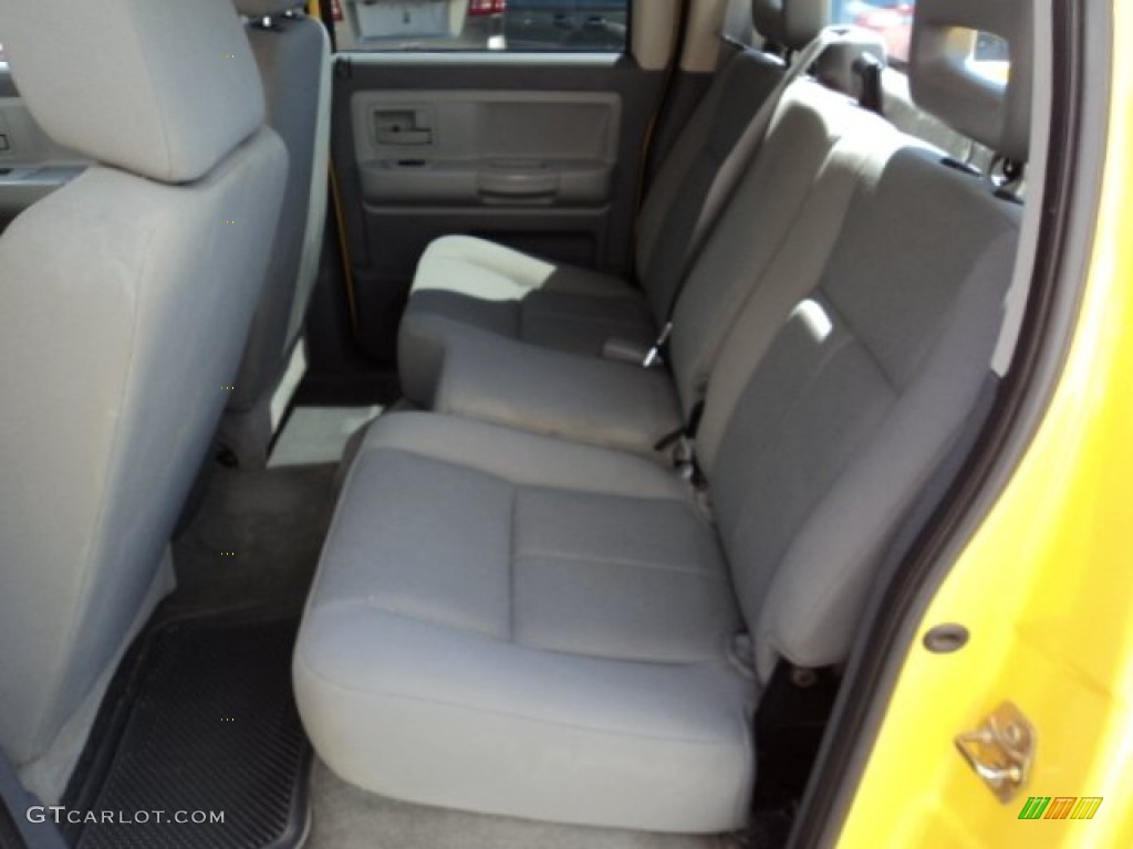 2006 Dakota SLT Quad Cab 4x4 - Solar Yellow / Medium Slate Gray photo #8