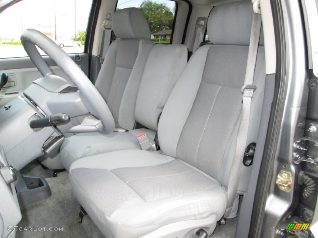 Medium Slate Gray Interior 2005 Dodge Dakota SLT Quad Cab 4x4 Photo #80989413