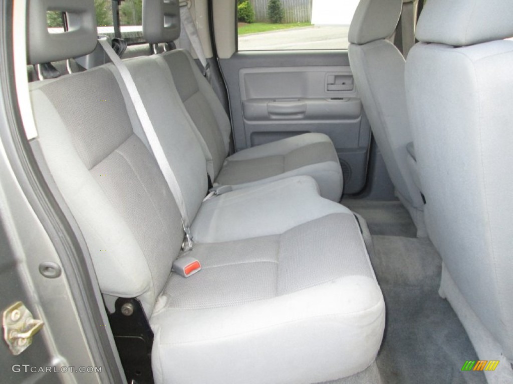 Medium Slate Gray Interior 2005 Dodge Dakota SLT Quad Cab 4x4 Photo #80989544