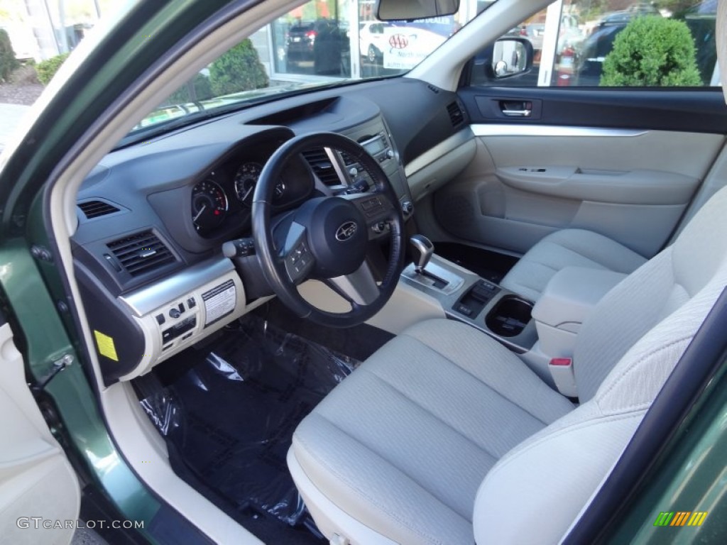 Warm Ivory Interior 2010 Subaru Outback 2.5i Premium Wagon Photo #80990447