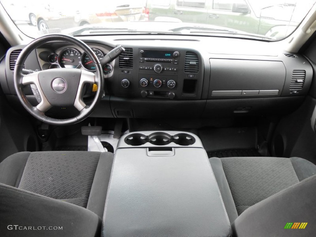 2008 Sierra 1500 SLE Crew Cab 4x4 - Steel Gray Metallic / Ebony photo #18