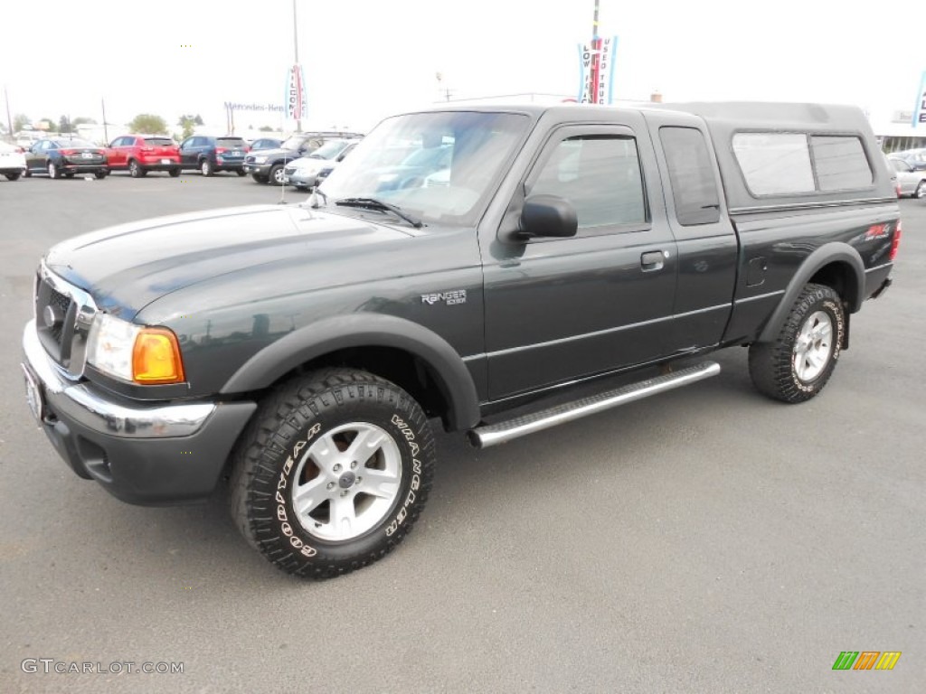 Dark Green Metallic 2004 Ford Ranger XLT SuperCab 4x4 Exterior Photo #80991074