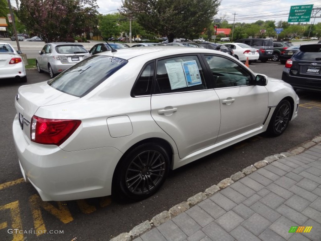 2012 Impreza WRX 4 Door - Satin White Pearl / WRX Carbon Black photo #8