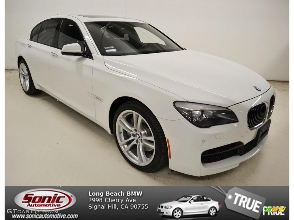 2012 7 Series 740i Sedan - Alpine White / Black photo #1