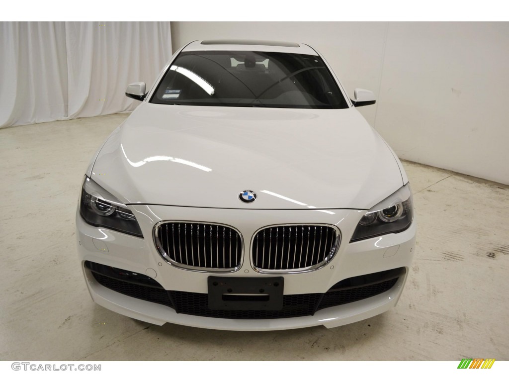 2012 7 Series 740i Sedan - Alpine White / Black photo #4