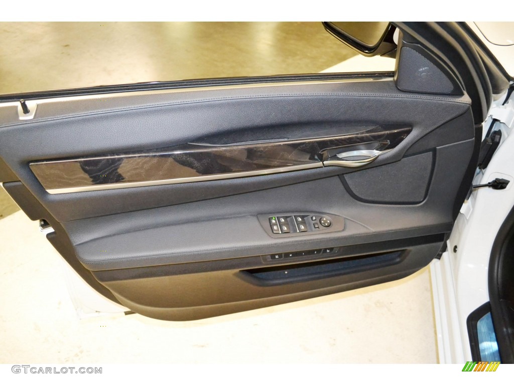 2012 BMW 7 Series 740i Sedan Black Door Panel Photo #80991937