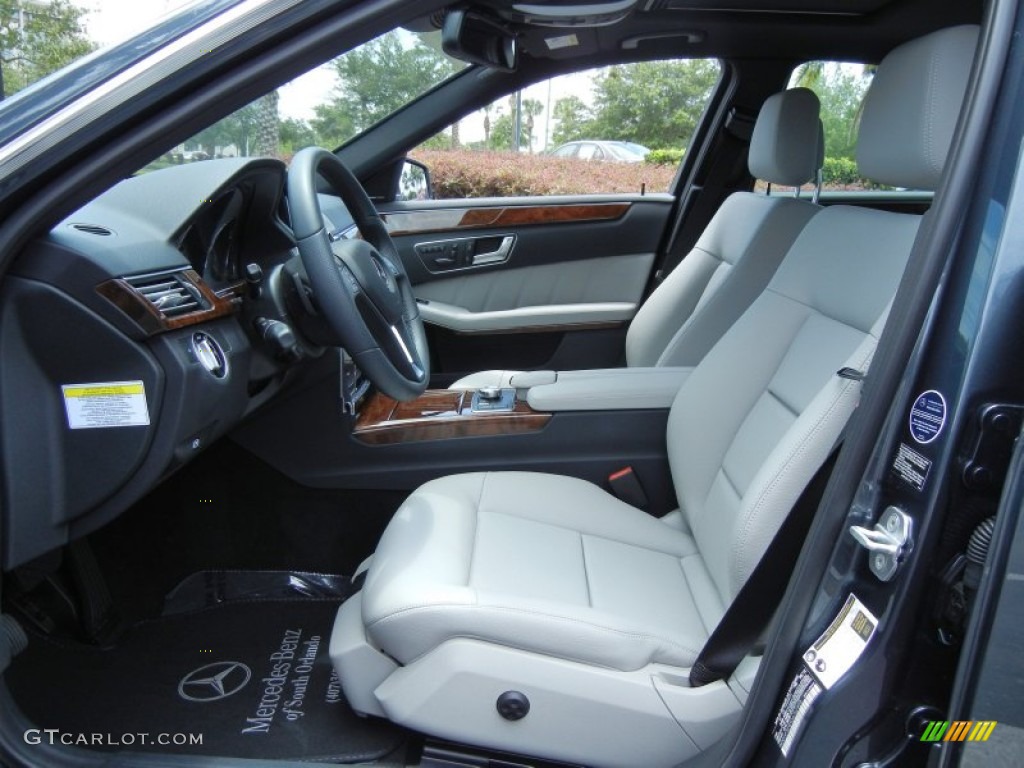 Ash/Black Interior 2013 Mercedes-Benz E 350 Sedan Photo #80992826