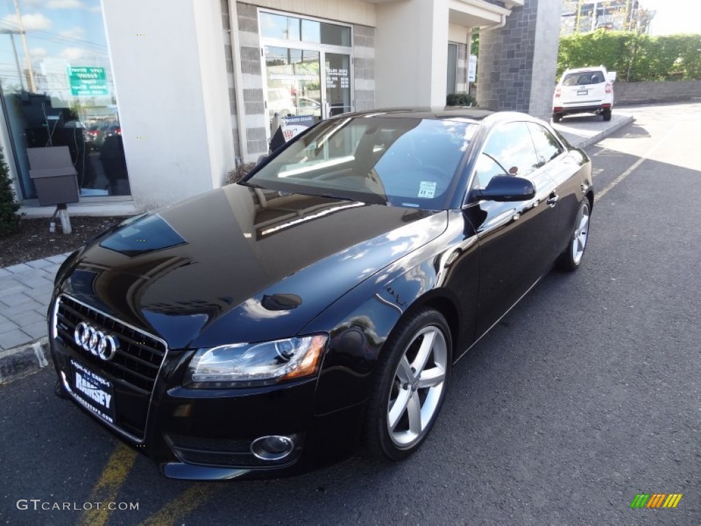 2010 A5 3.2 quattro Coupe - Brilliant Black / Cinnamon Brown photo #1