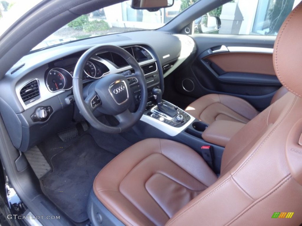 Cinnamon Brown Interior 2010 Audi A5 3.2 quattro Coupe Photo #80993198