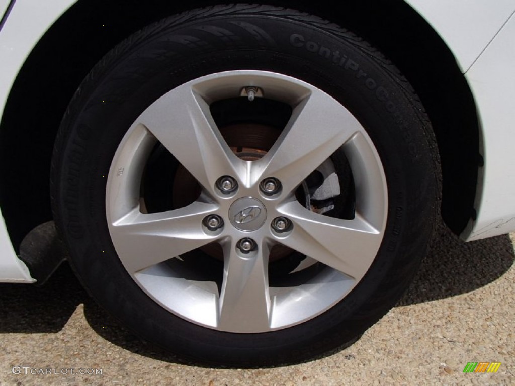 2012 Elantra GLS - Shimmering White / Beige photo #8