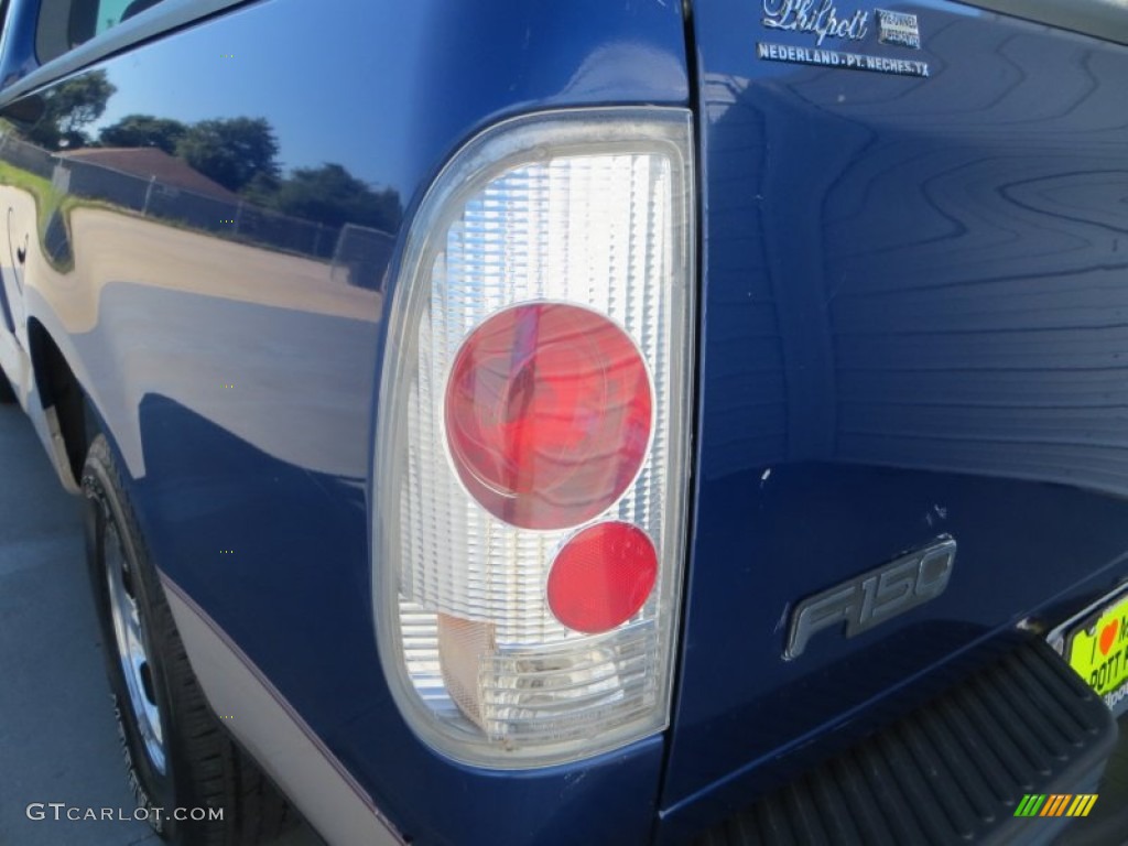 1997 F150 XL Regular Cab - Moonlight Blue Metallic / Medium Prairie Tan photo #18